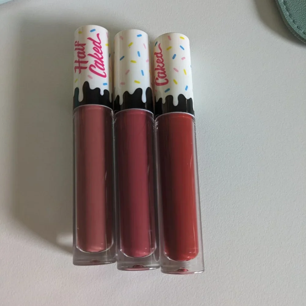 🌸 Half Caked Game Changer Lip Fondant Trio & Hot Mess Glitter Gel Pens BUNDLE